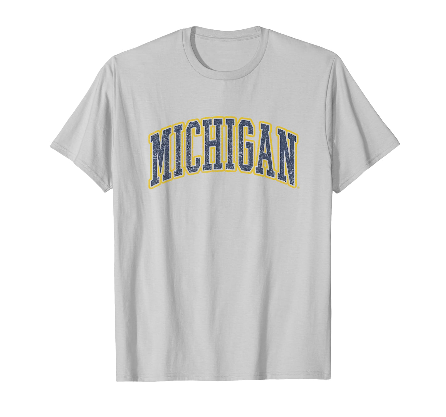 University of Michigan Wolverines U of M Distressed School T-Shirt