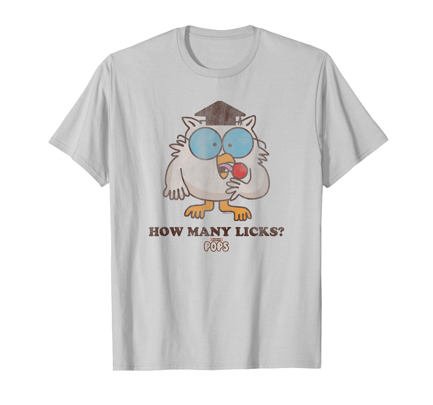 Tootsie Roll Pop Owl How Many Licks? T-Shirt