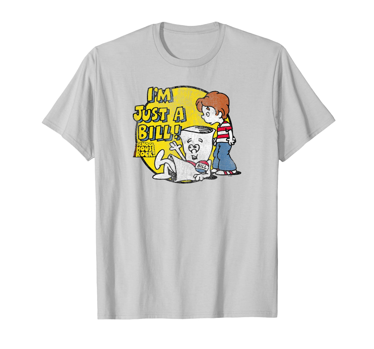 Schoolhouse Rock I’m Just a Bill Round Logo Retro TV Show T-Shirt