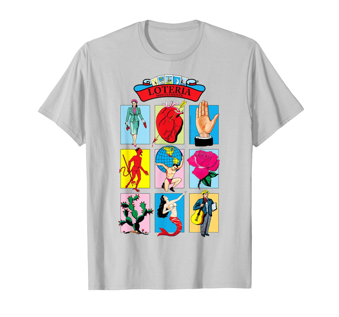 Loteria - Floating Cards Grid T-Shirt