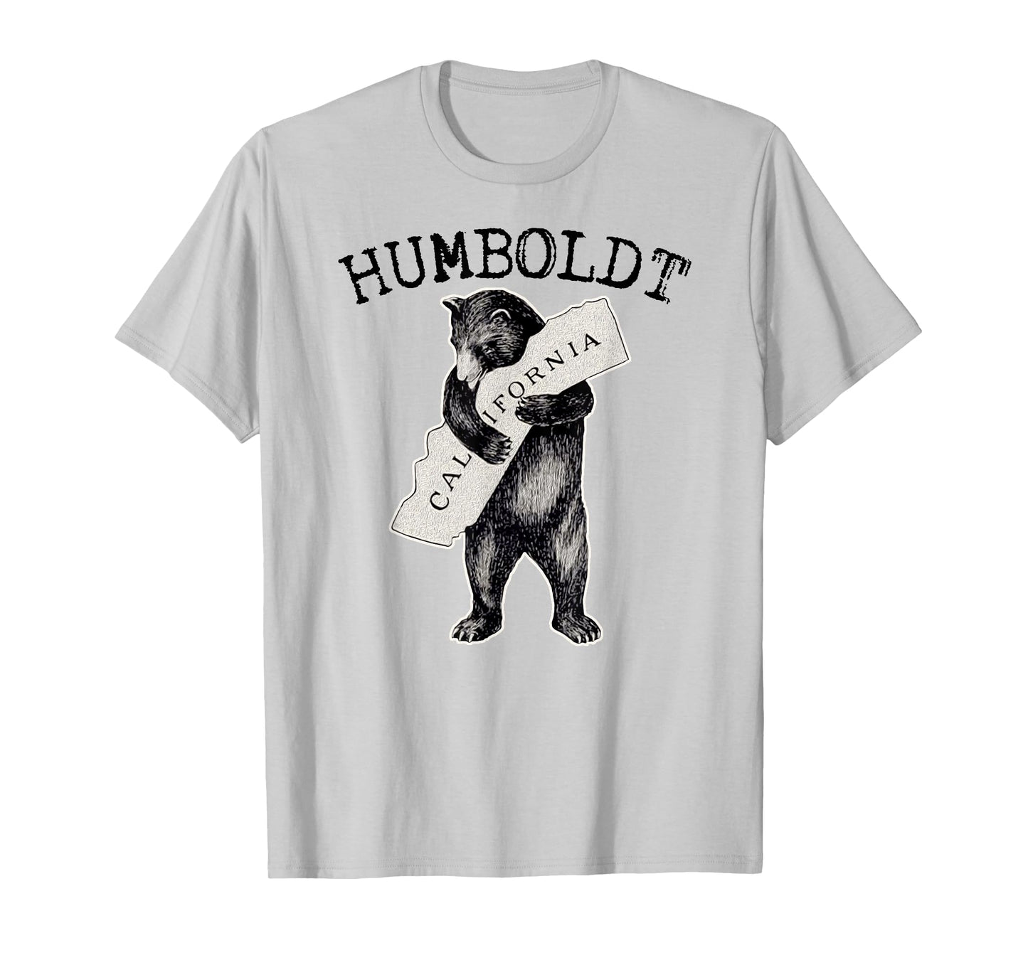 Cali Bear Hug I Love California Grizzly Bear Humboldt County T-Shirt