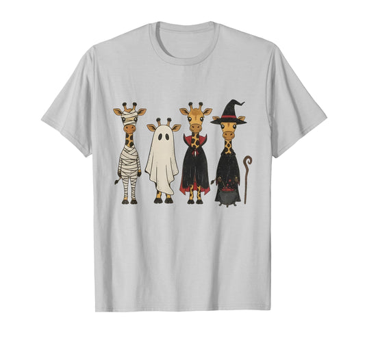 Giraffe Halloween Costume Funny Spooky Animal Coquette T-Shirt