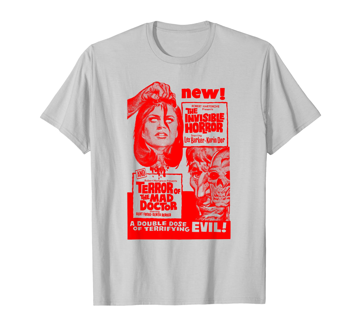 Mad Doctor Terror Halloween Monster Poster Horror Movie T-Shirt