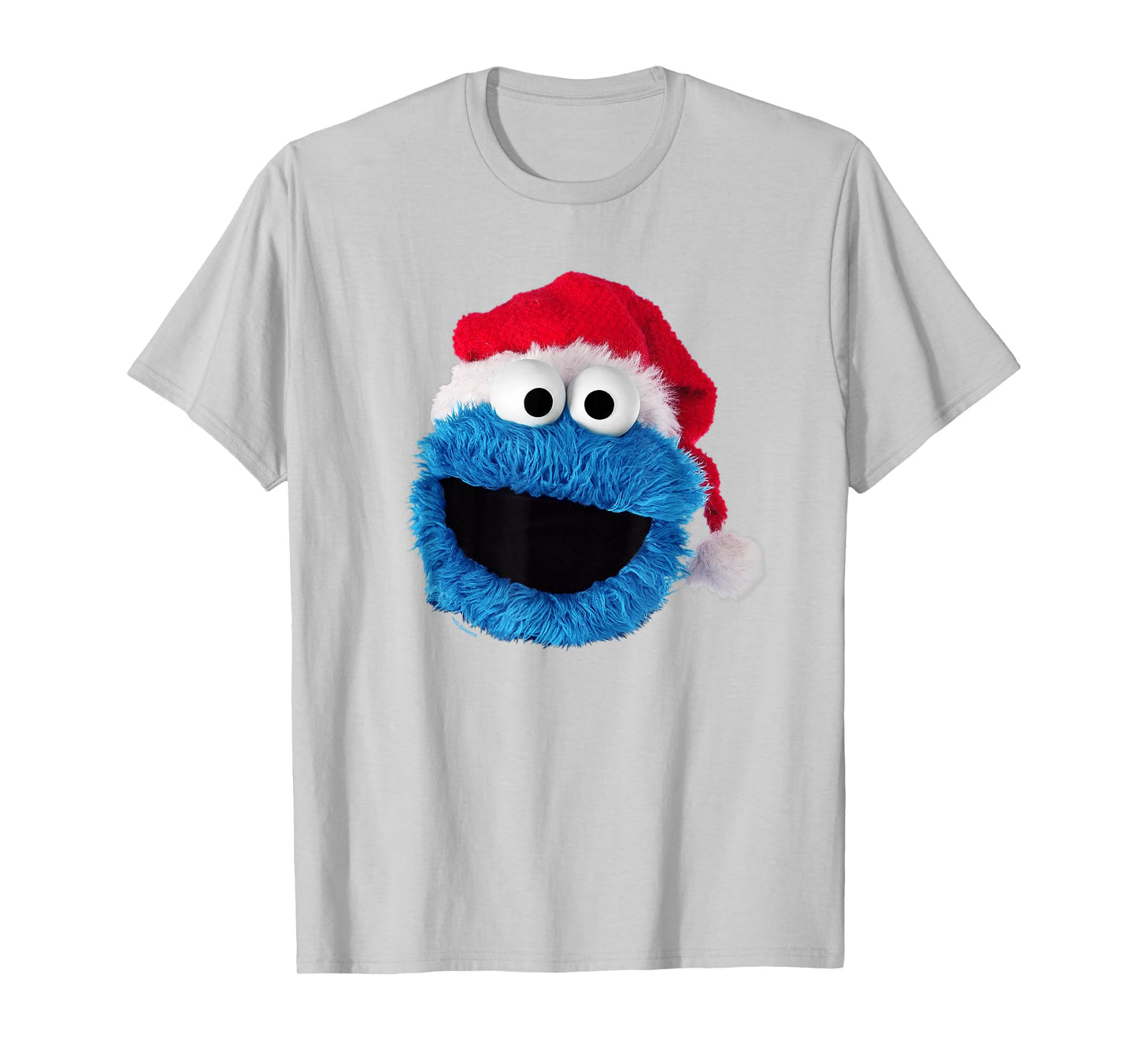 Sesame Street Cookie Monster Christmas Santa Hat T-Shirt
