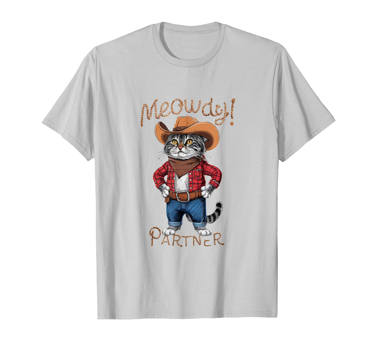 Meowdy Partner Cowboy Cat T-Shirt