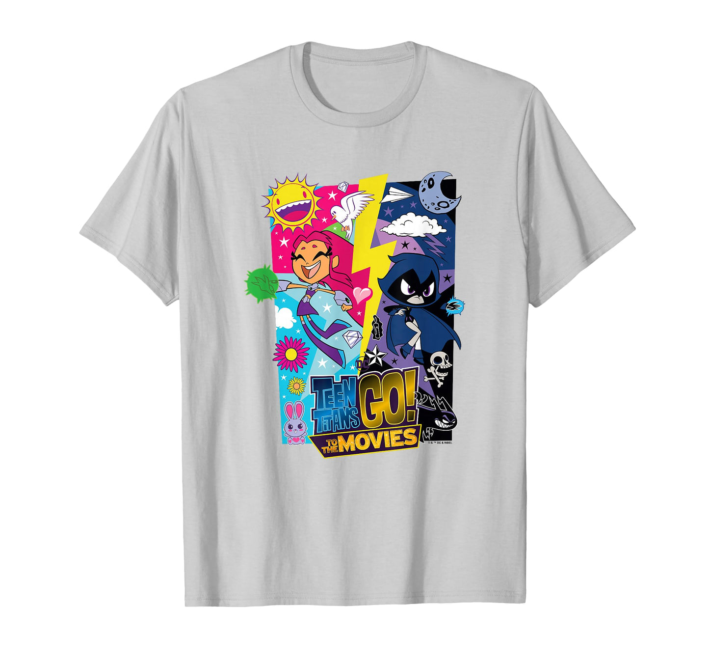 Teen Titans Go! to The Movies Light Dark Starfire Raven Duo T-Shirt