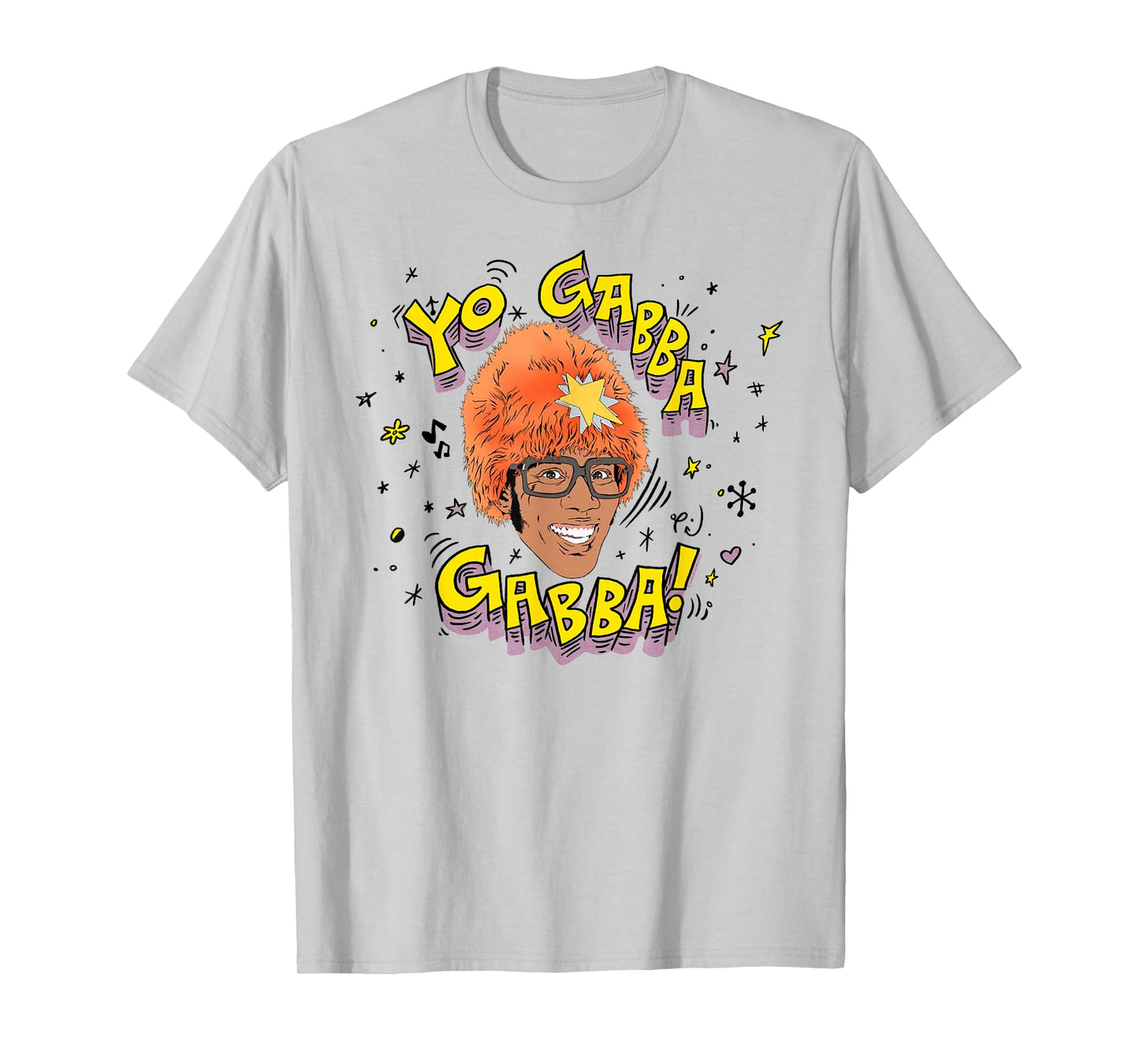 Yo Gabba Gabba! DJ Lance Illustration with Doodles TV Show T-Shirt