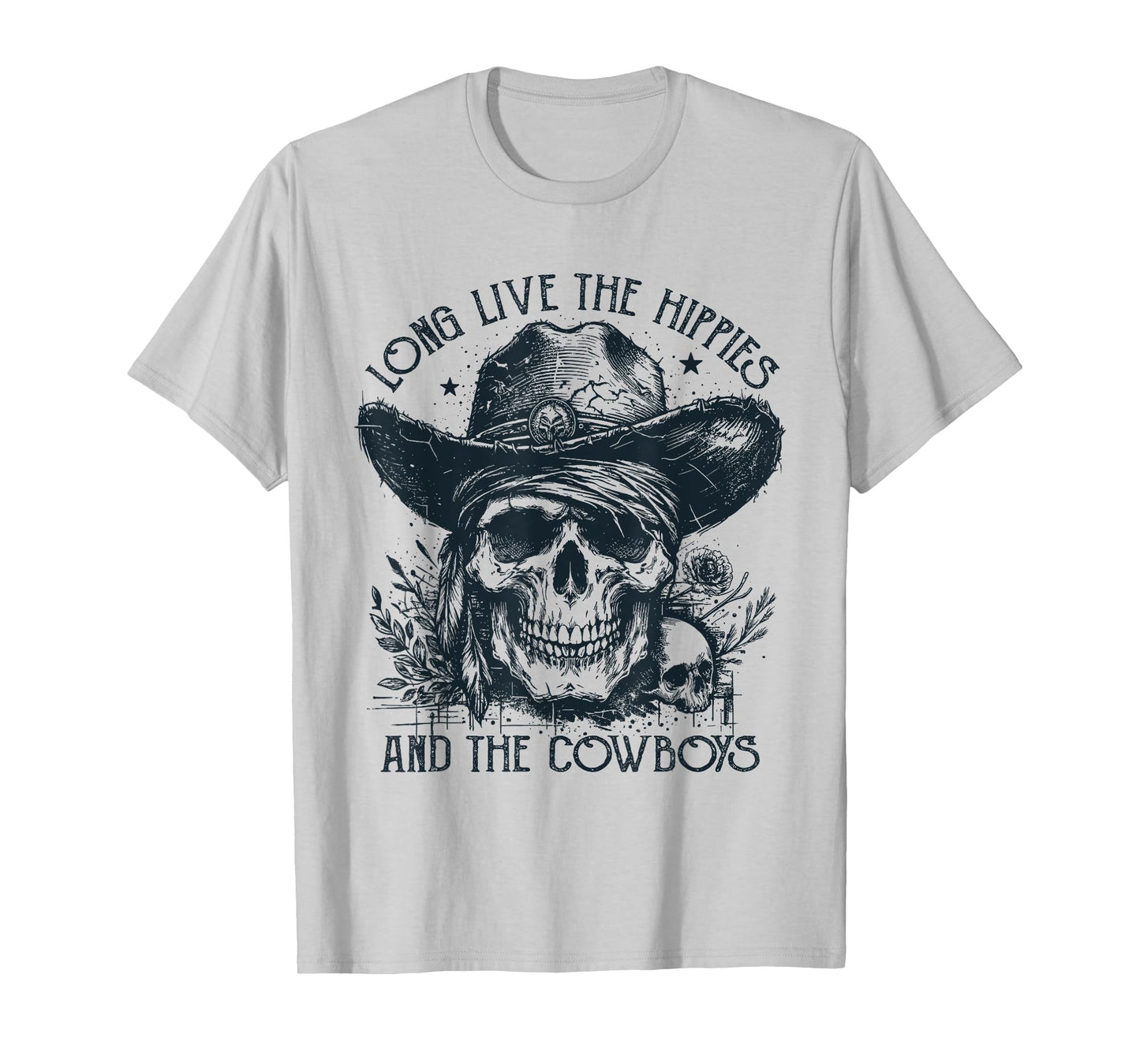 Long Live The Hippies And The Cowboys Country T-Shirt