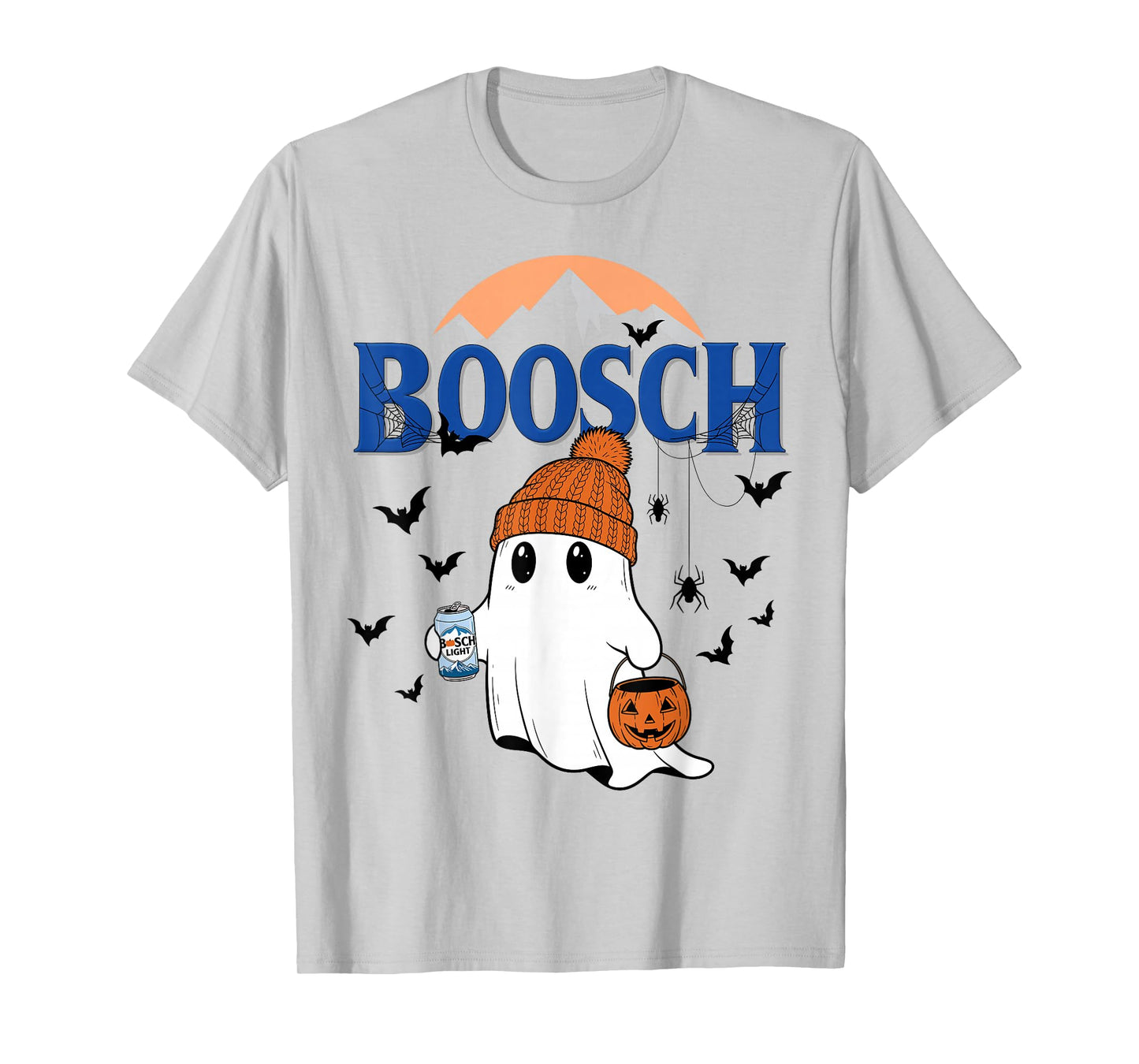 Funny Boo Ghost Halloween Beer Drinking Spooky Season Men T-Shirt