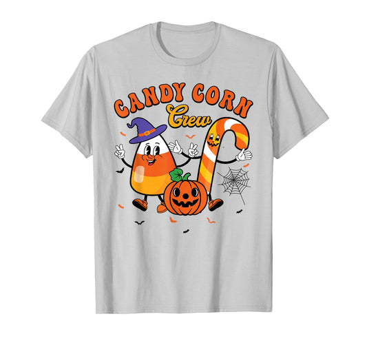 Candy Corn Crew Halloween Spooky Love Candy Boys Girls Kids T-Shirt