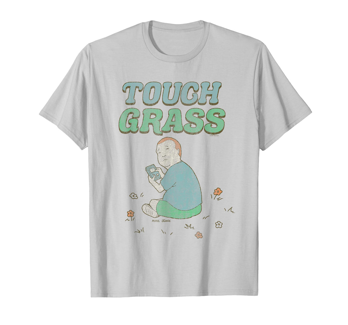 King of the Hill Bobby Touch Grass Gamer Funny Cartoon T-Shirt