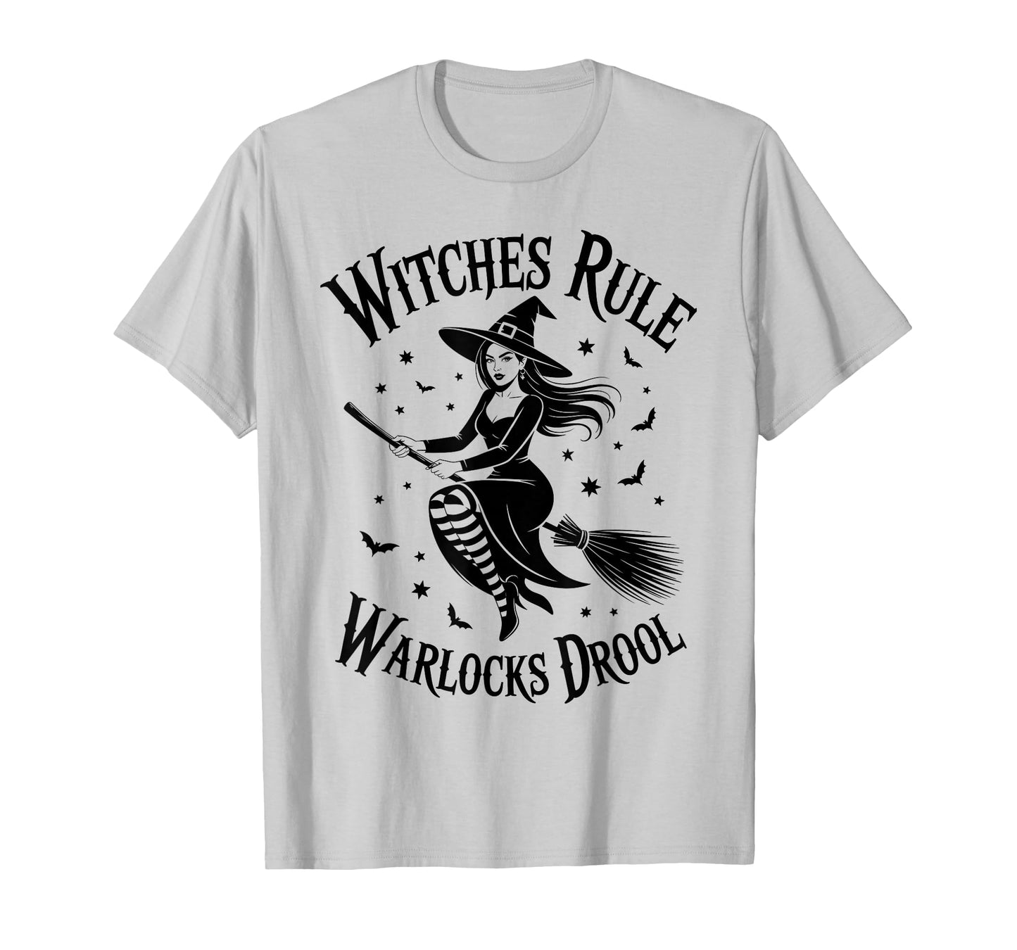 Witches Rule Warlocks Drool Funny Gift Wiccan & Halloween T-Shirt