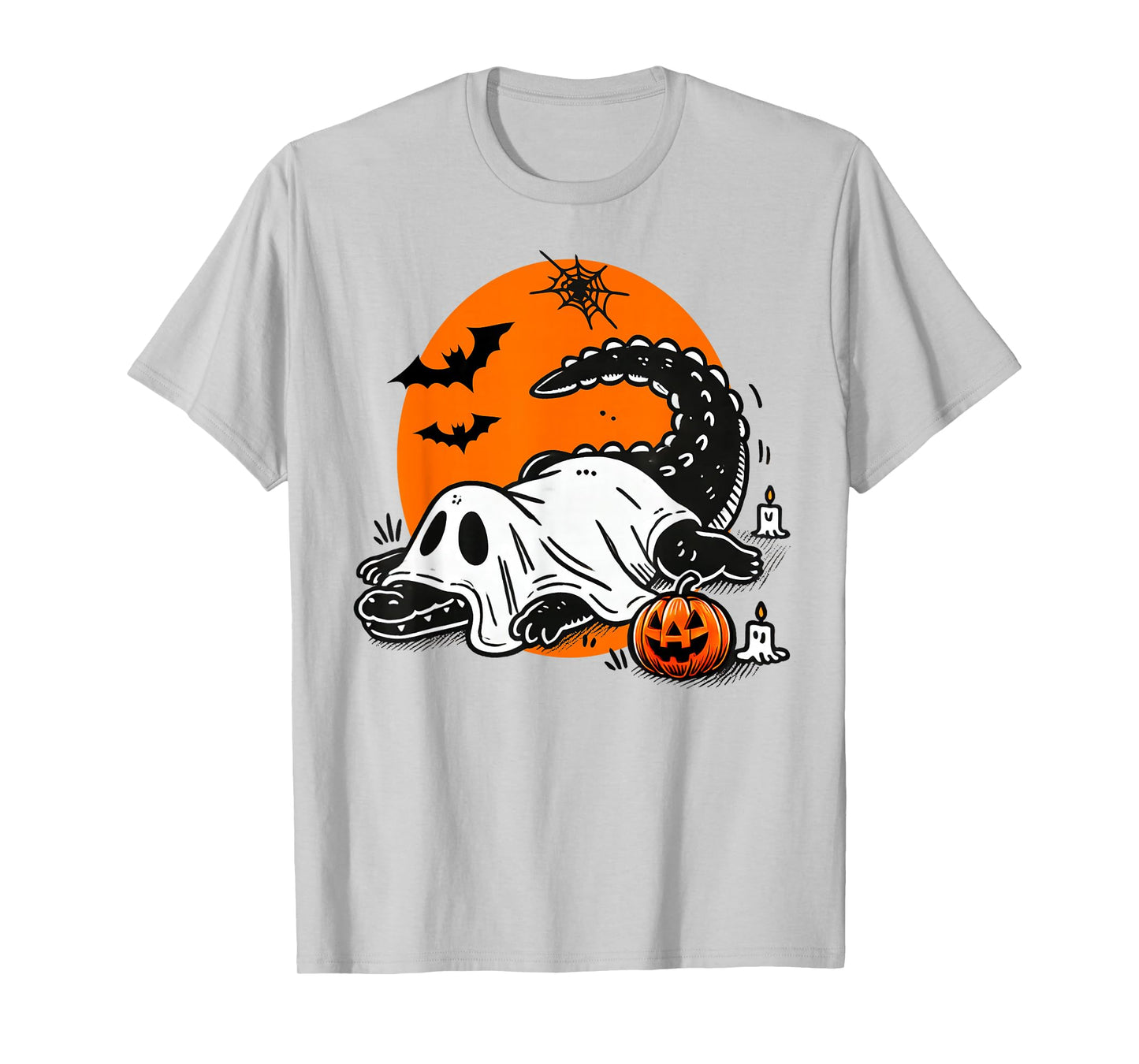 Funny Crocodile Ghost Costume Spooky Halloween Alligator T-Shirt