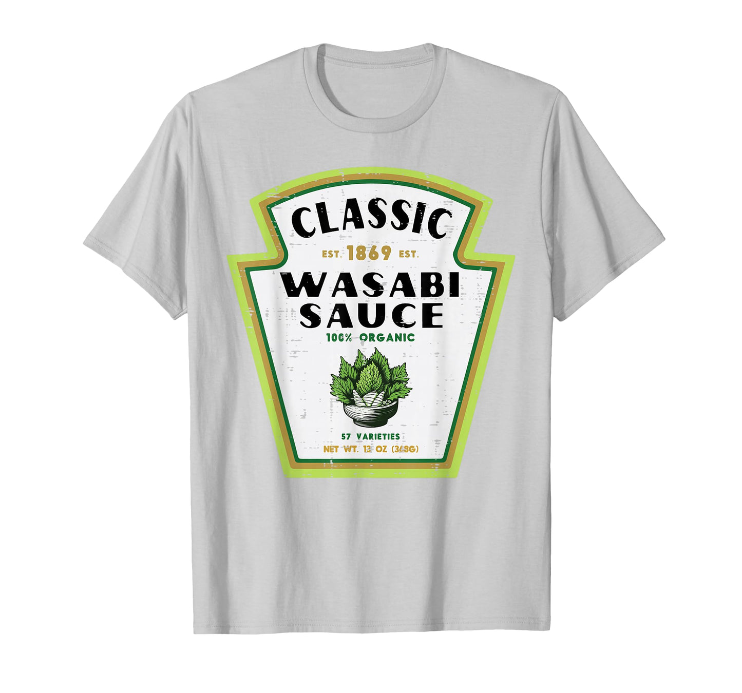 Halloween Wasabi Sauce Funny Food Costume Men Women Kids T-Shirt
