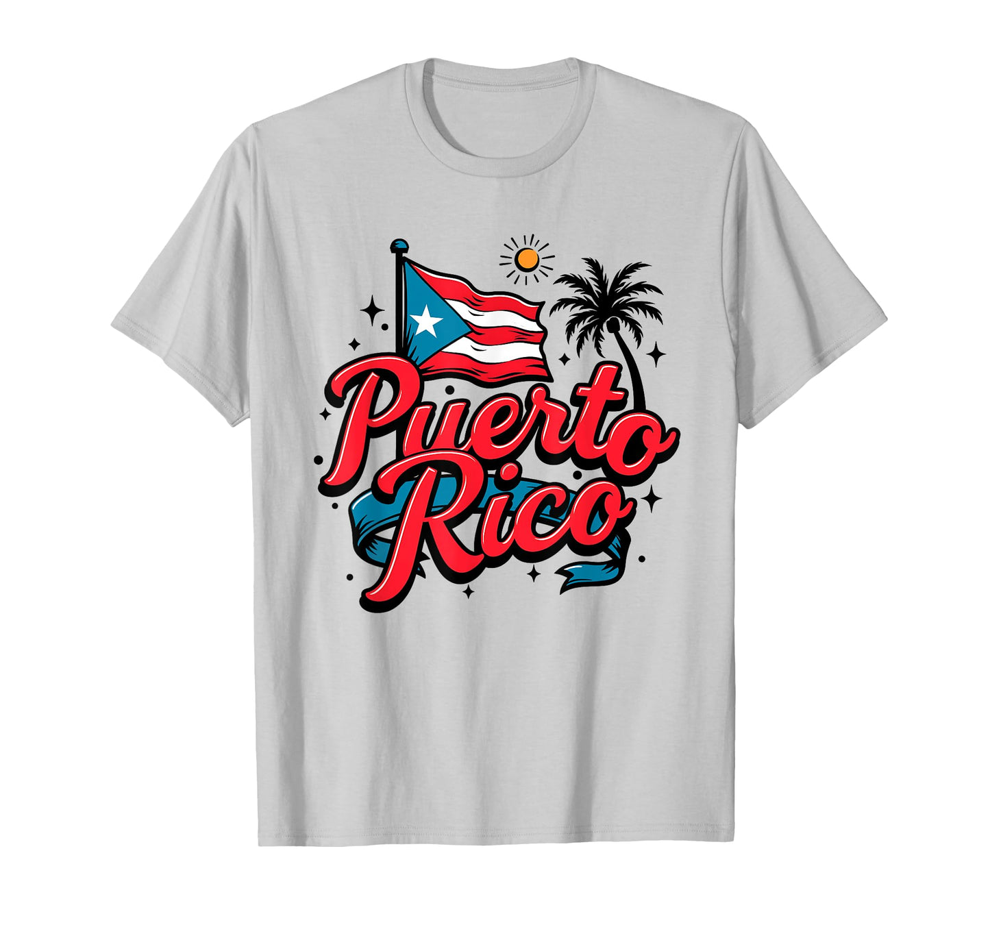 Puerto Rico Flag Hispanic Heritage Month Boricua Rican Retro T-Shirt