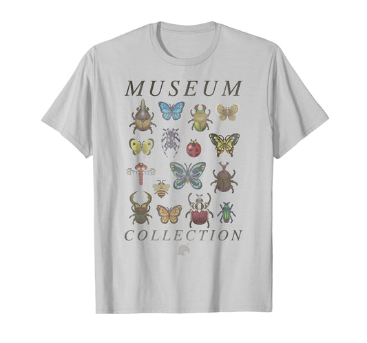 Animal Crossing Bugs Museum Collection Short Sleeve T-Shirt