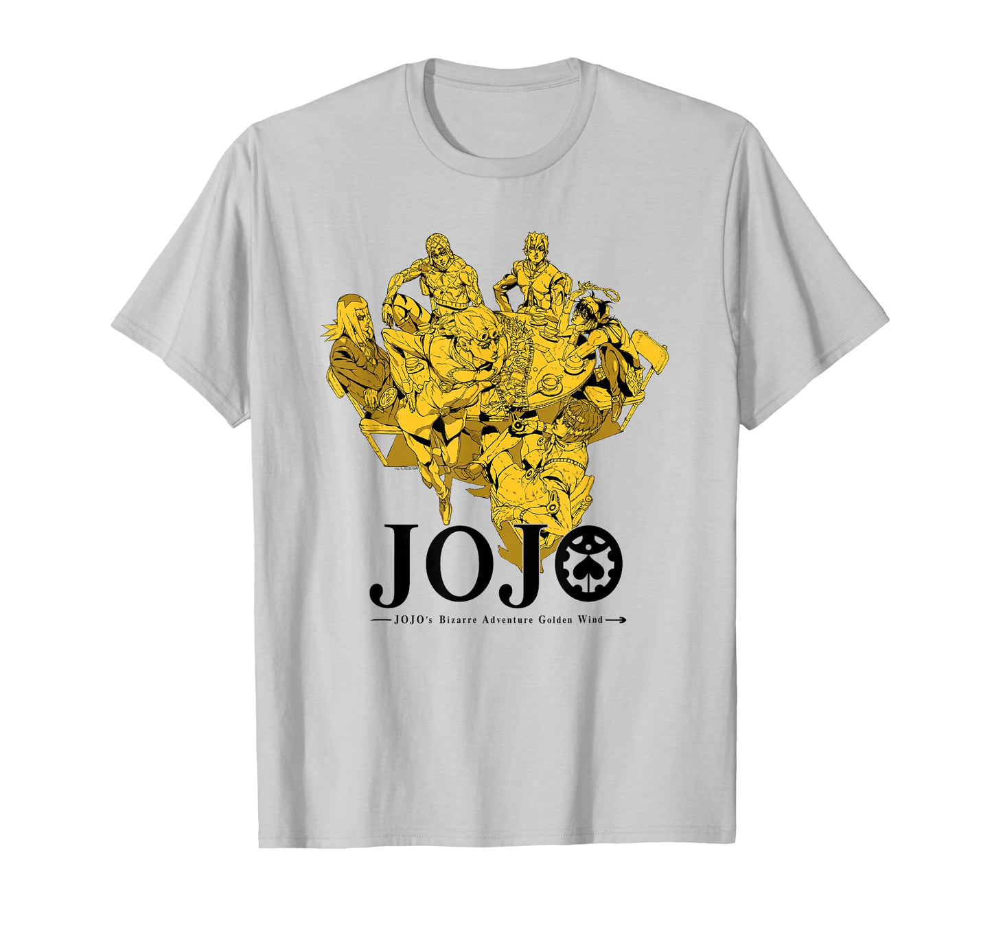 JoJo's Bizarre Adventure Golden Wind Bruno's Gang Gold Anime T-Shirt