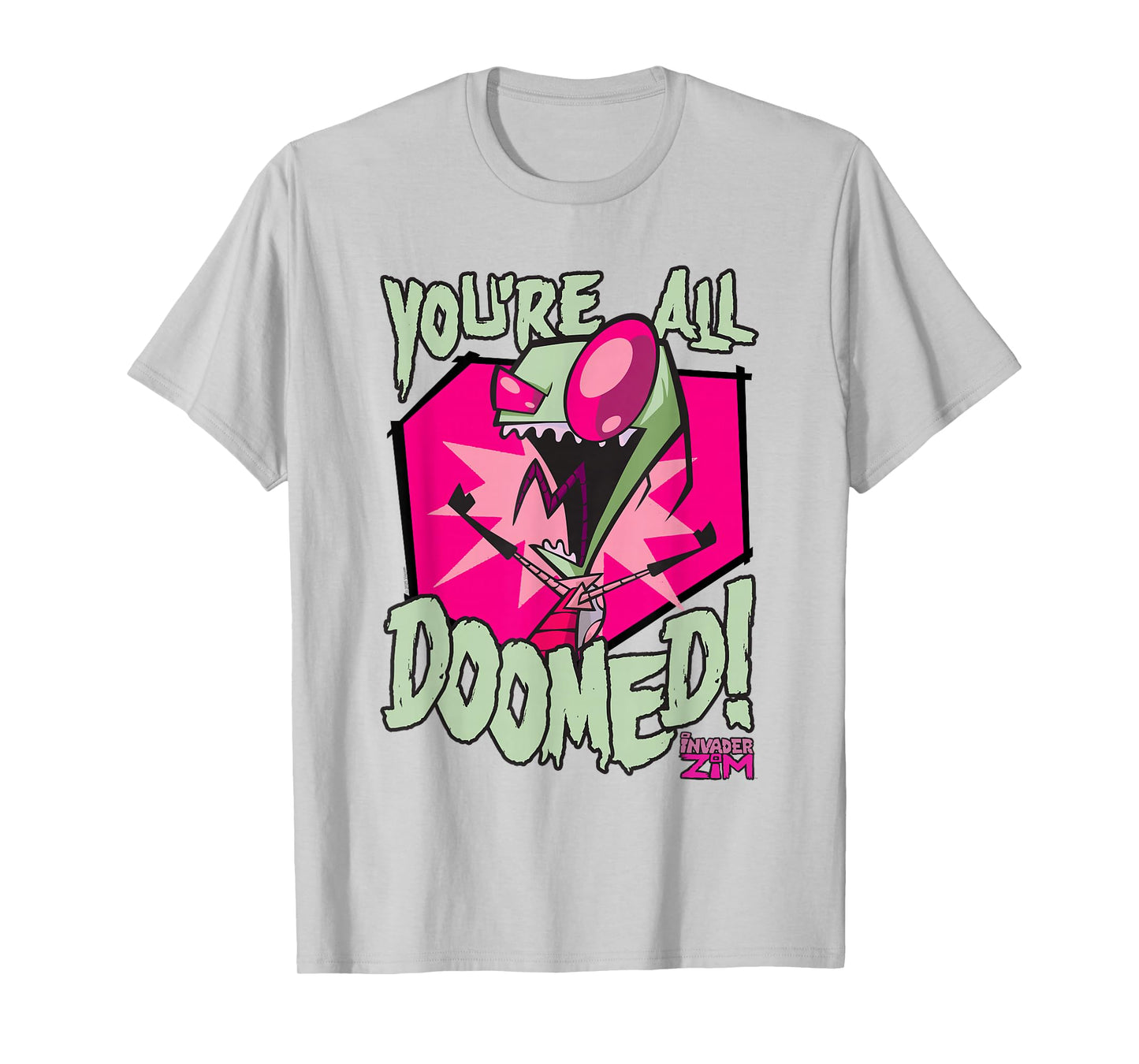 Invader Zim You're All Doomed Dark Humor Nickelodeon Cartoon T-Shirt