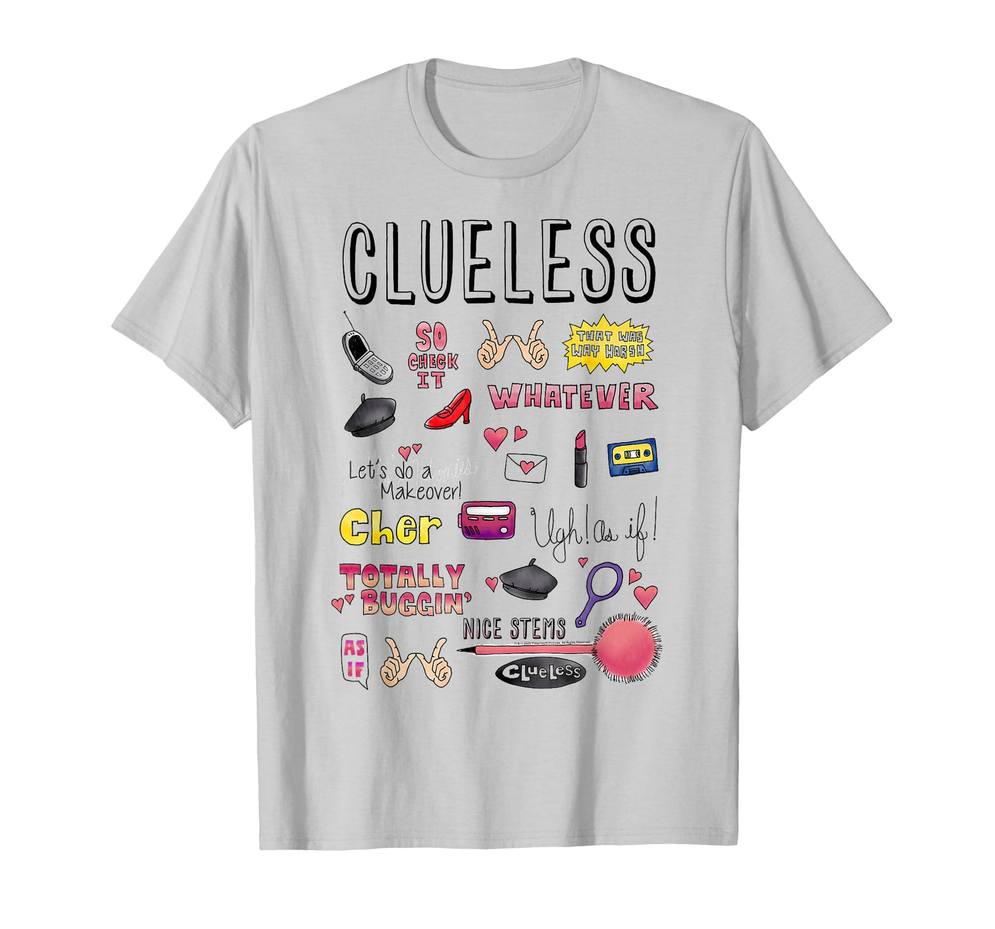 Clueless Icon Doodles T-Shirt