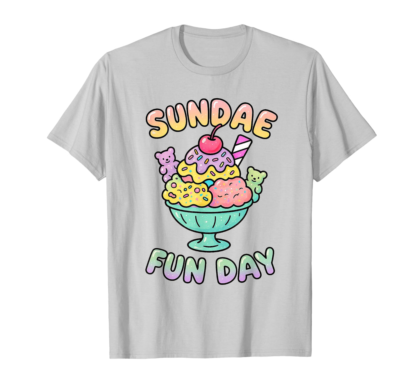 Sundae Fun day, Ice cream, candy, pun T-Shirt