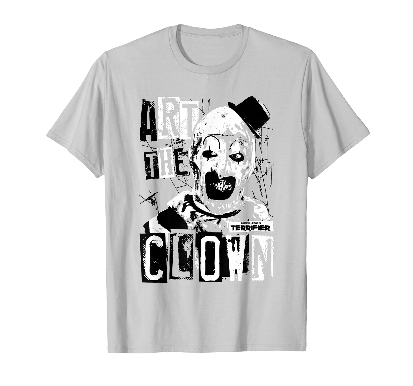 Terrifier Art The Clown Bloody Face High Contrast Horror T-Shirt
