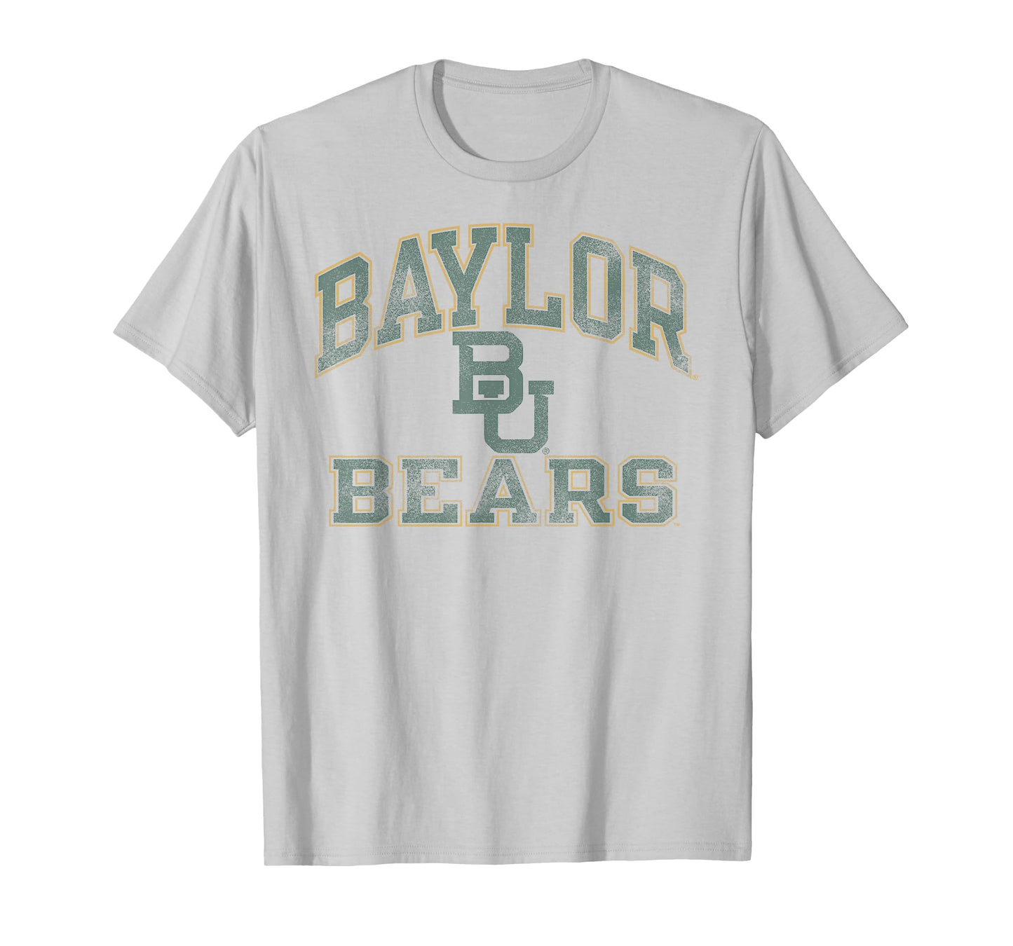Baylor Bears Vintage Worn Gray Officially Licensed T-Shirt