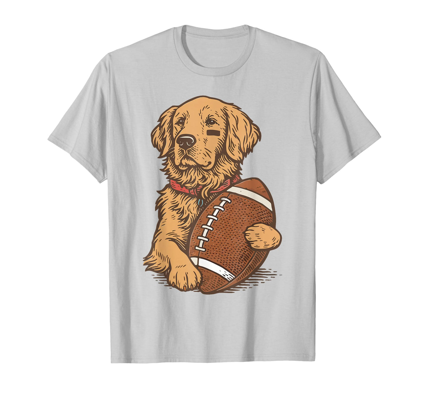 Golden Retriever Dog Football Game Day Touchdown Season T-Shirt