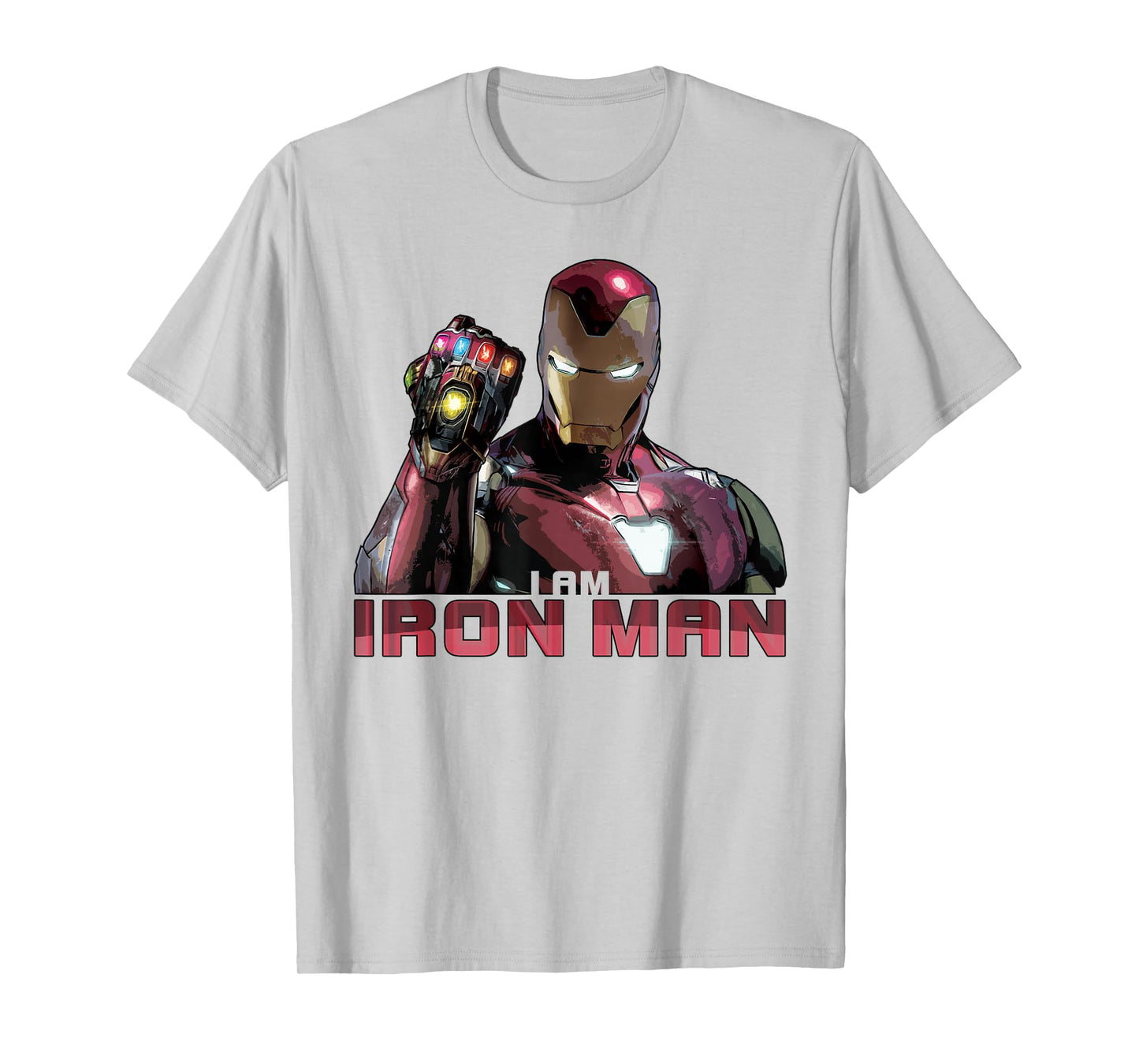 Marvel Avengers Endgame I Am Iron Man Movie Quote Portrait T-Shirt