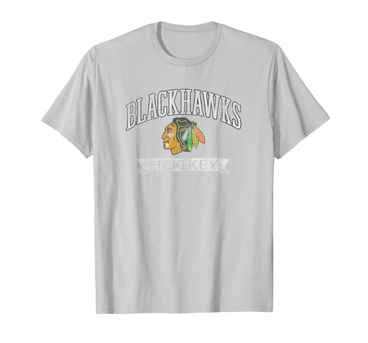 Chicago Blackhawks Vintage Hockey Red Officially Licensed T-Shirt