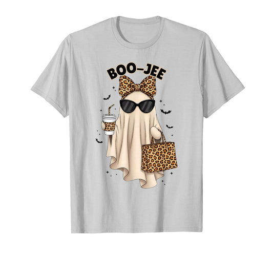 Boo JEE Boujee Ghost Halloween October Vibes Spooky Ghost T-Shirt