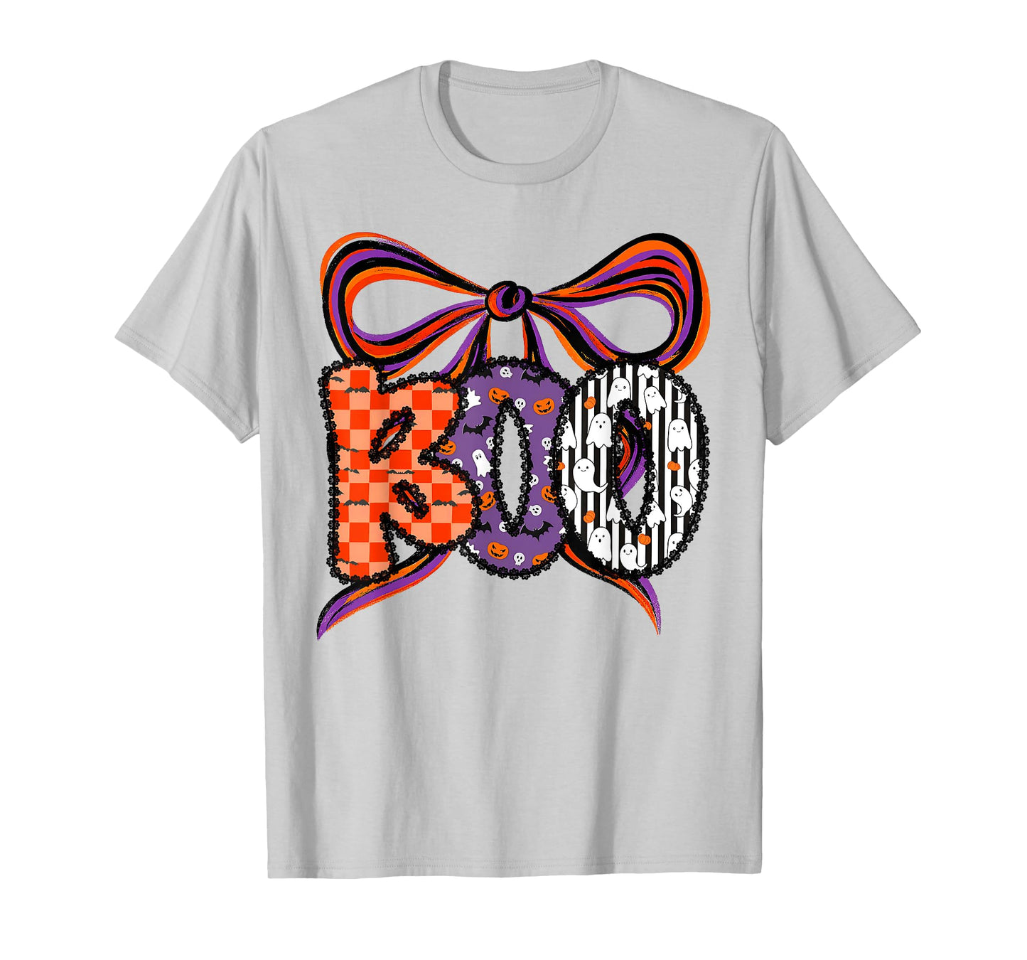 Halloween Boo Coquette Bow Funny Ghost Spooky Trick Or Treat T-Shirt