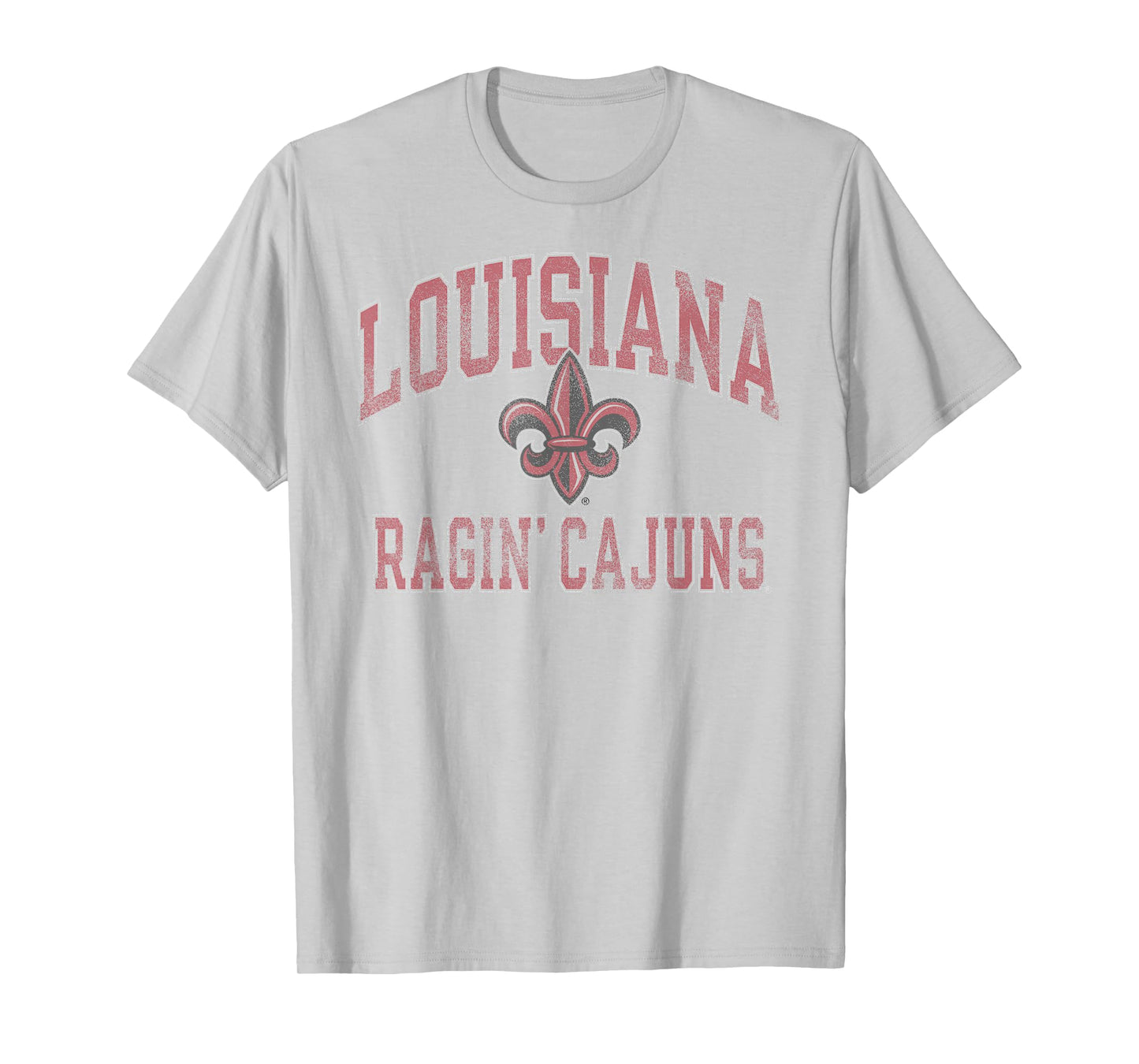Louisiana Ragin' Cajuns Vintage Worn Gray T-Shirt
