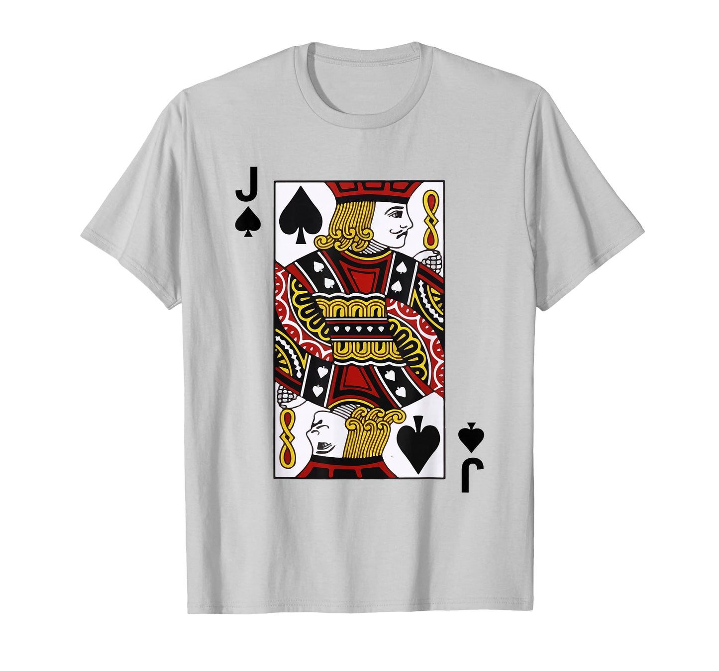 Jack of Spades J Blackjack Playing Cards Tshirt