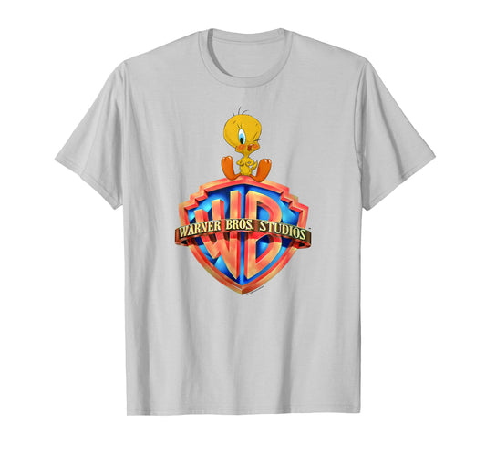 WB100 Looney Tunes Tweety Bird Classic Warner Bros. Logo T-Shirt