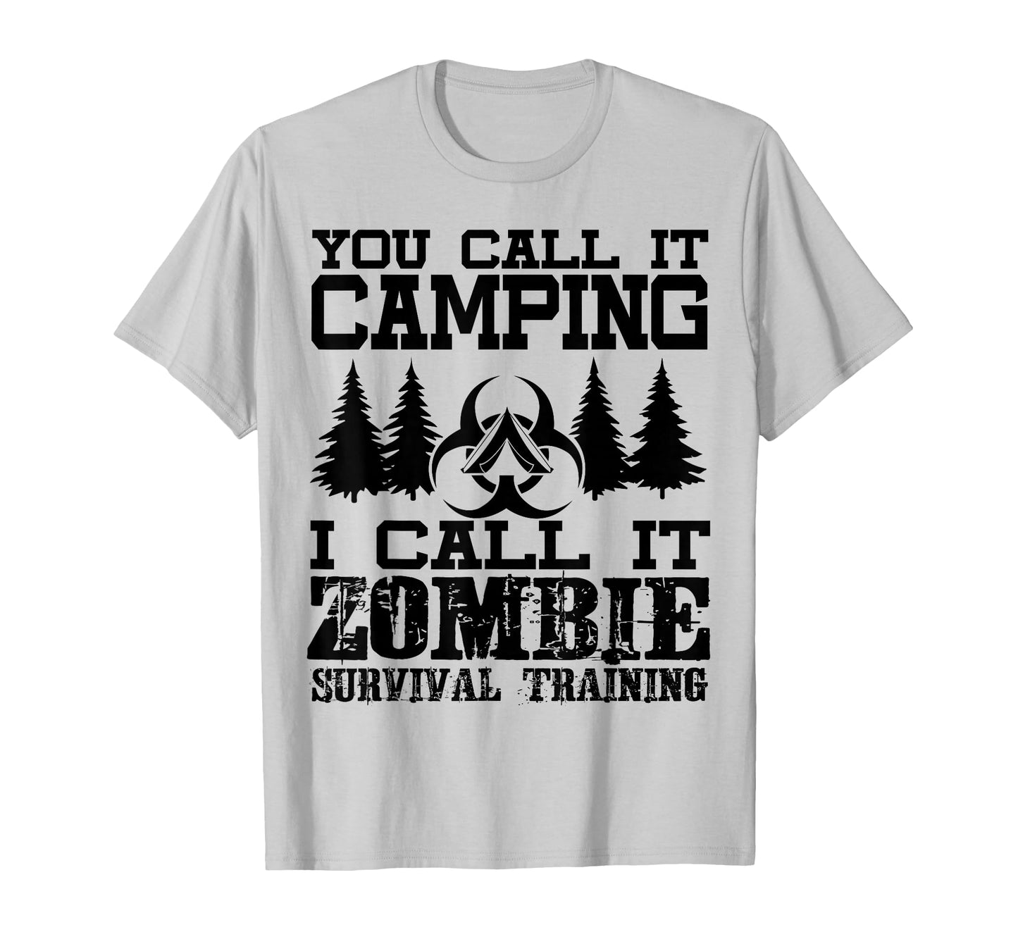 Zombie Survival Training Camping Shirt - Funny Halloween T-Shirt