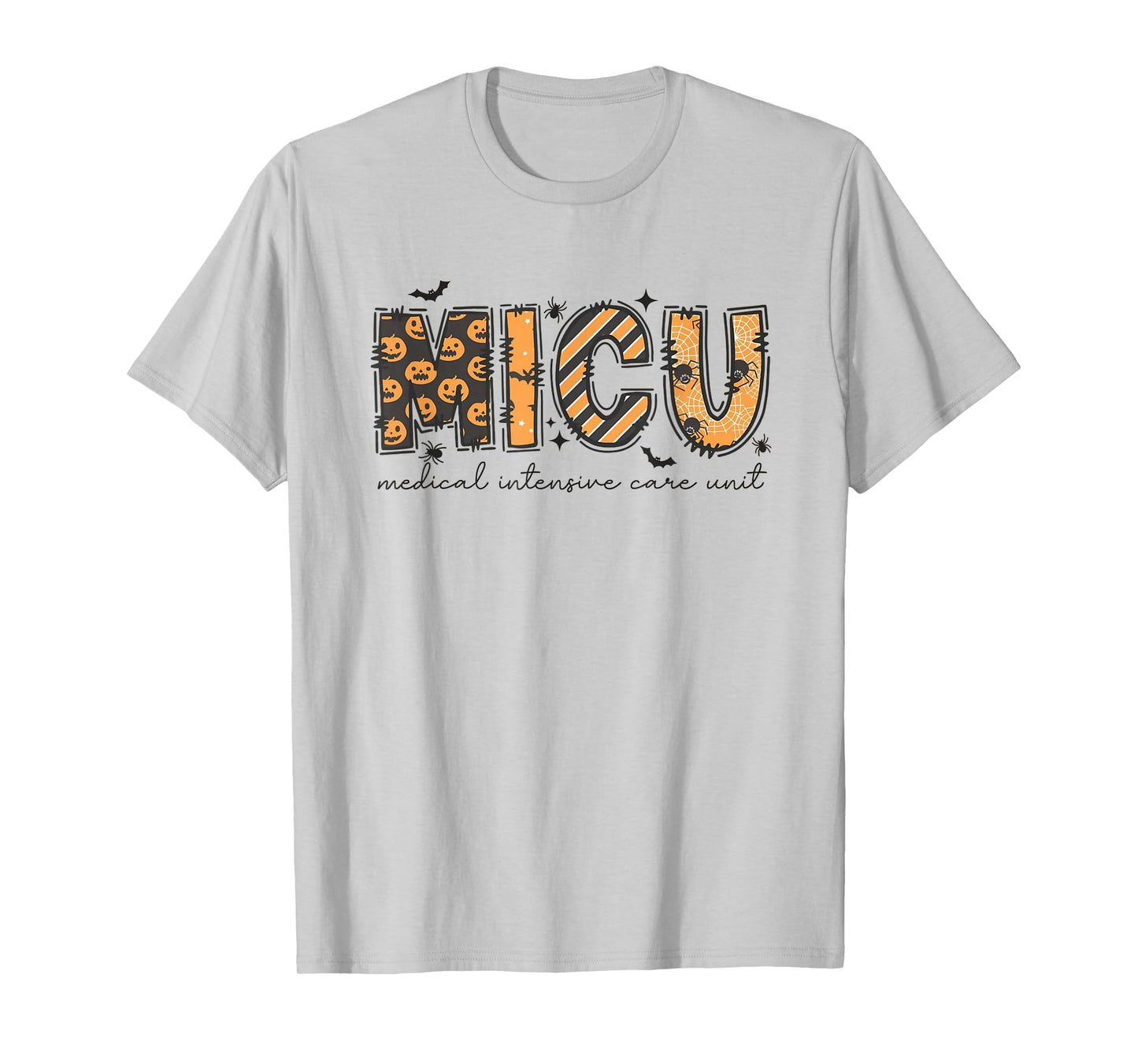 MICU Nurse Halloween Spooky Ghost Medical Intensive Care T-Shirt