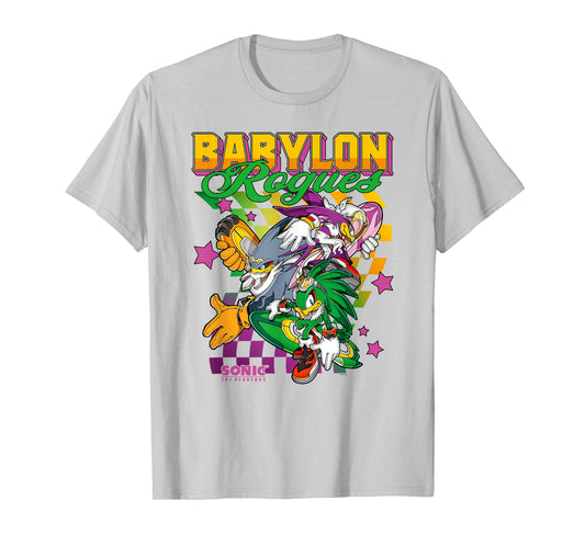 Sonic The Hedgehog Babylon Rogues Crew Retro Chest Poster T-Shirt