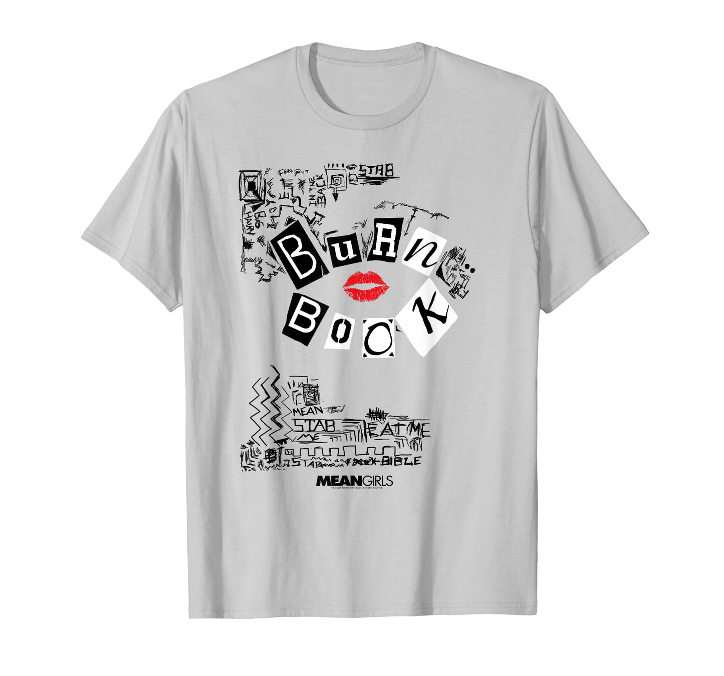 Mean Girls Burn Book with Doodles Y2K Movie T-Shirt