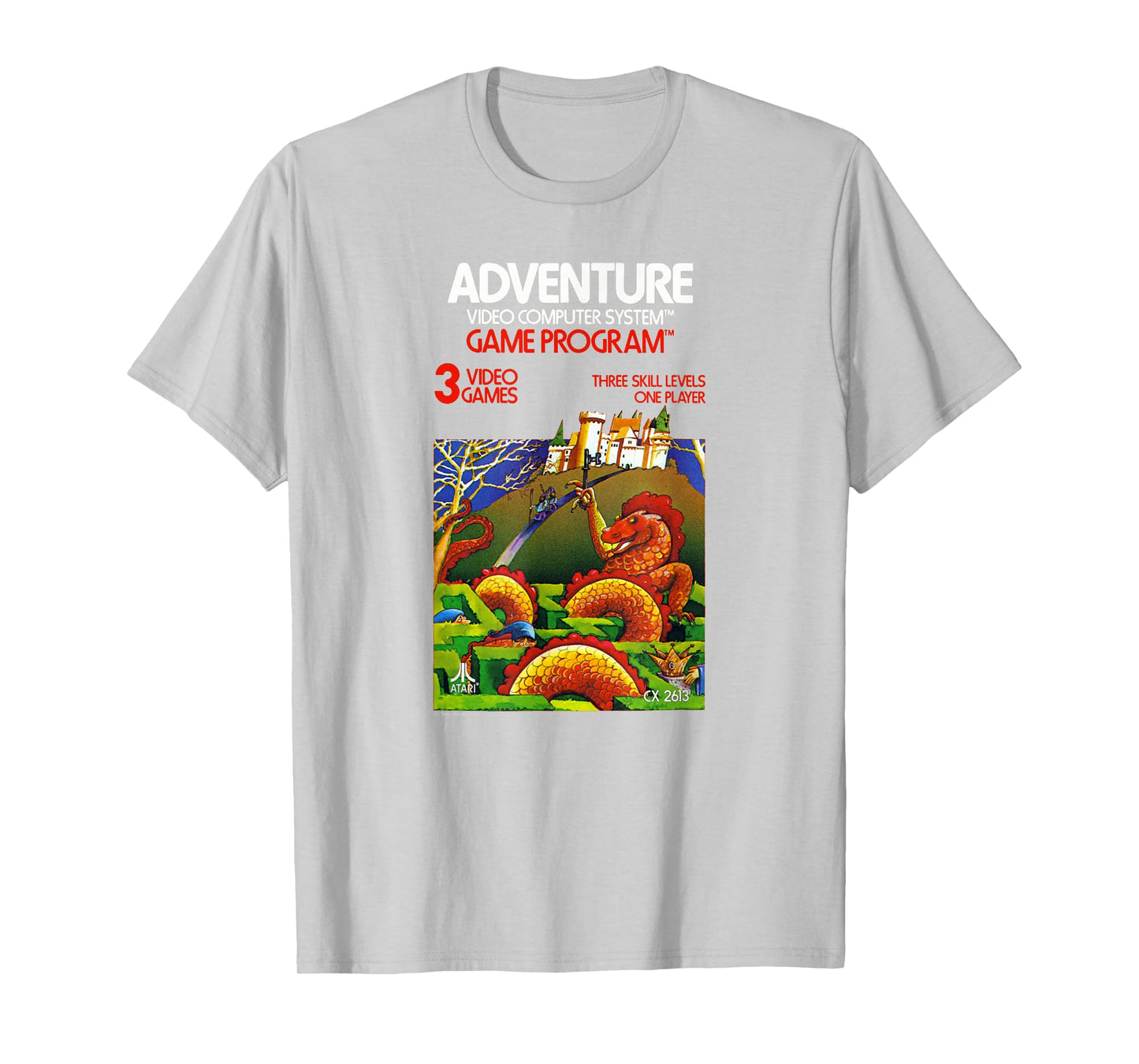 Atari Adventure Video Game Cartridge Art T-Shirt