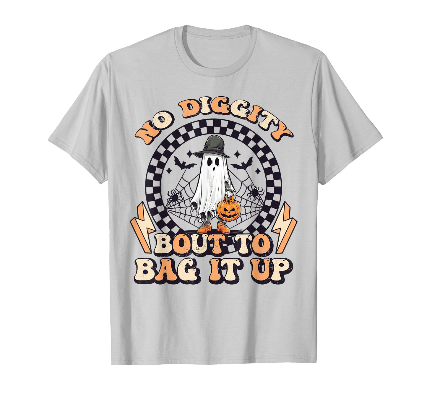 No Diggity Bout To Bag It Up Ghost Halloween T-Shirt
