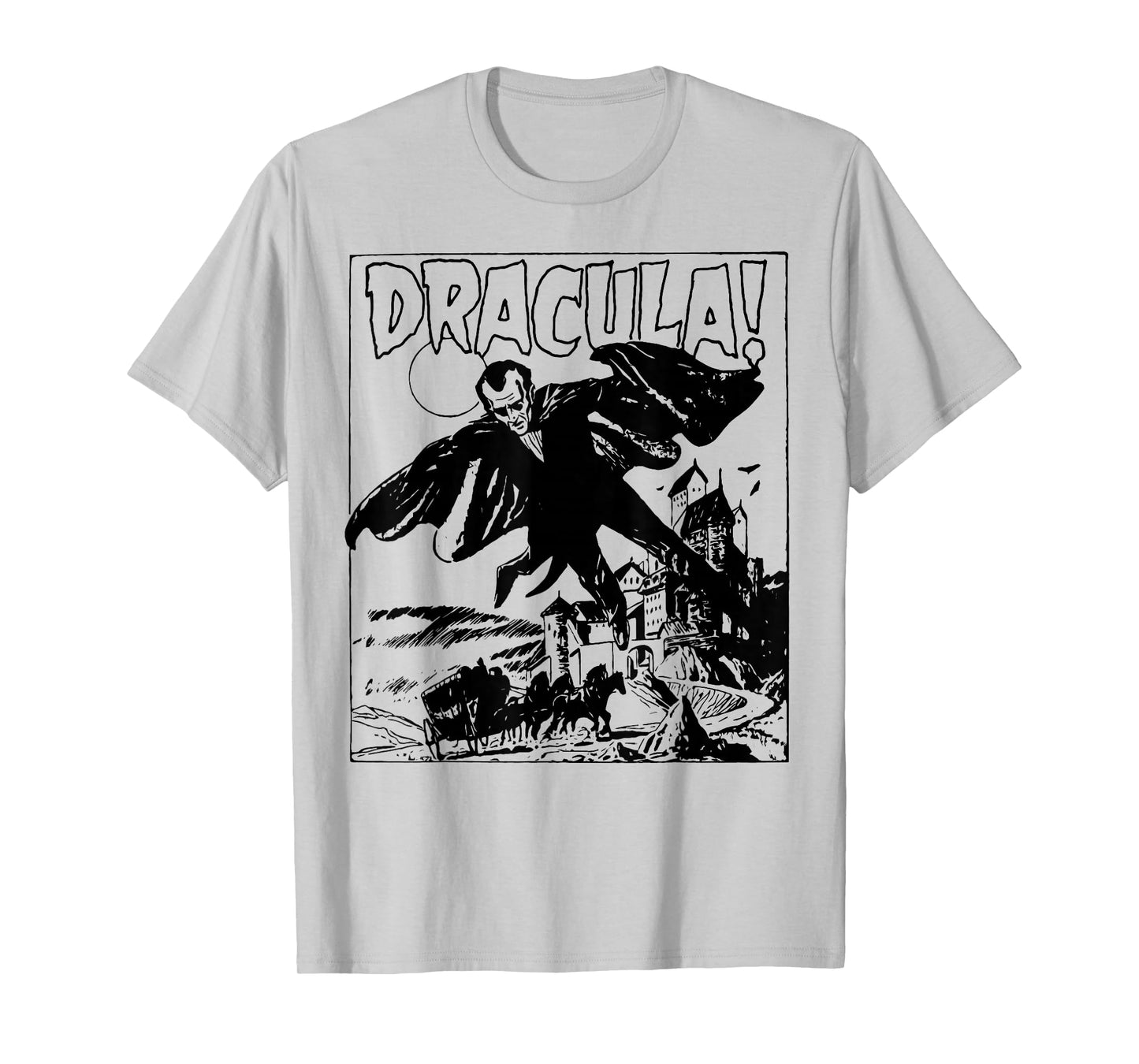 Retro Horror Movie Monster Vampire Vintage Halloween Dracula T-Shirt