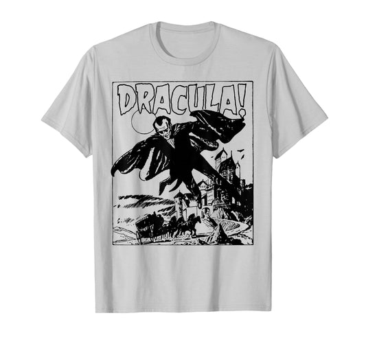 Retro Horror Movie Monster Vampire Vintage Halloween Dracula T-Shirt