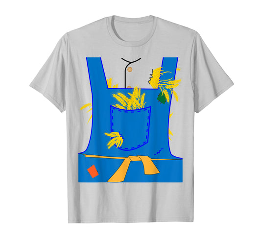 The Wonderful Wizard of Oz Scarecrow Lazy Halloween Costume T-Shirt
