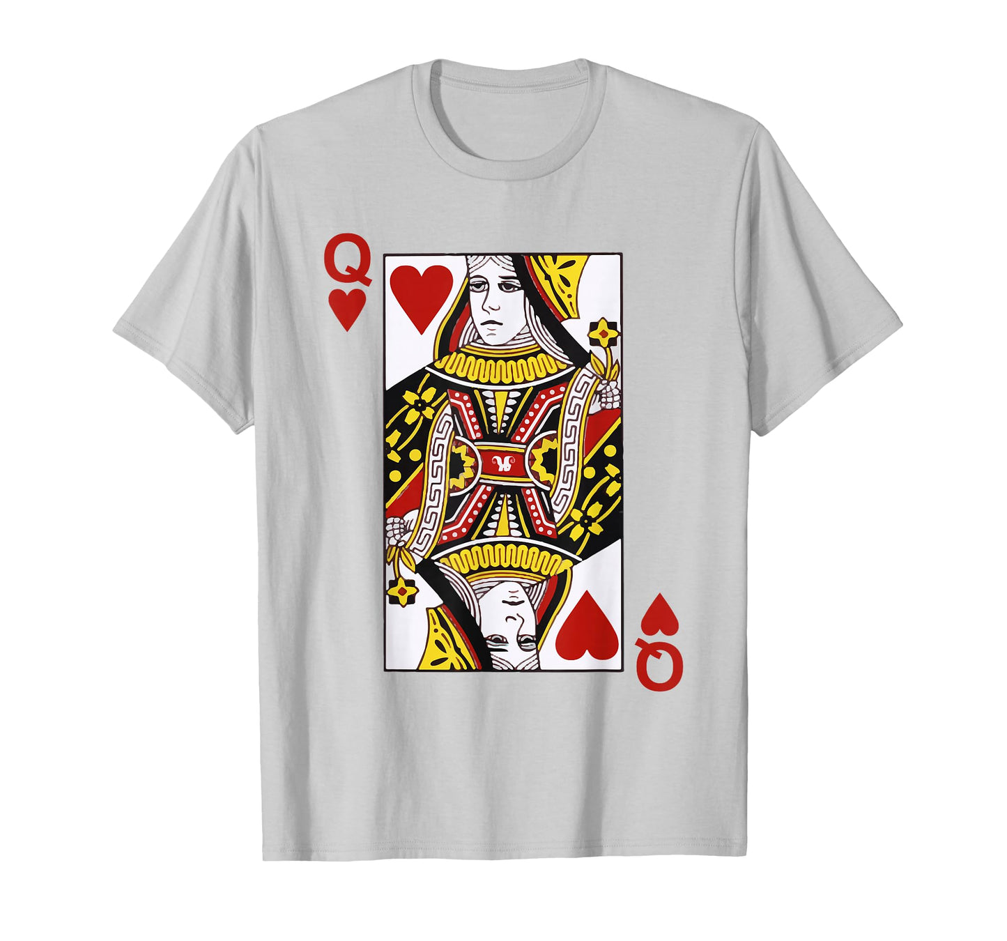 Queen of hearts Blackjack Cards Poker 21 Q Couple Matching T-Shirt