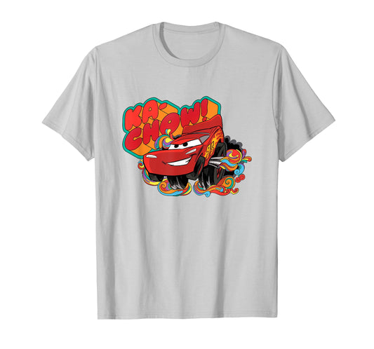 Disney Pixar Cars Ka-Chow! Lightning McQueen Colorful T-Shirt