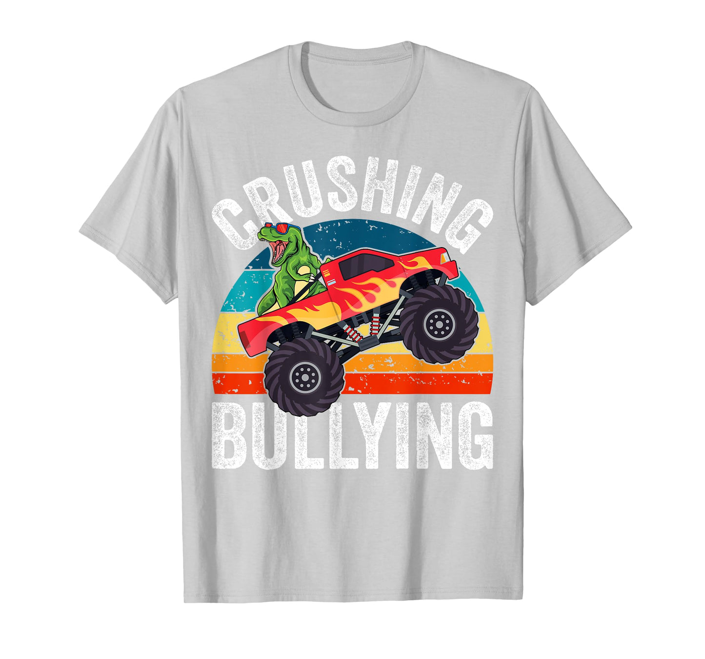 Crushing Bullying Monster Truck Kids Unity Day Orange T-Shirt