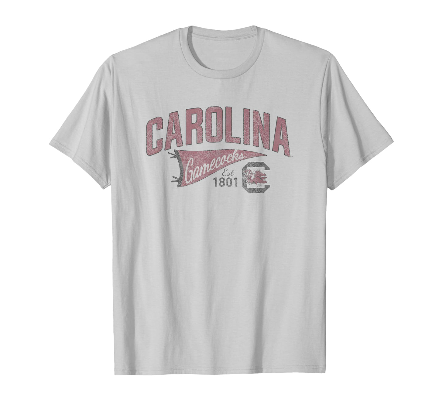 South Carolina Gamecocks Vintage Pennant Gray T-Shirt