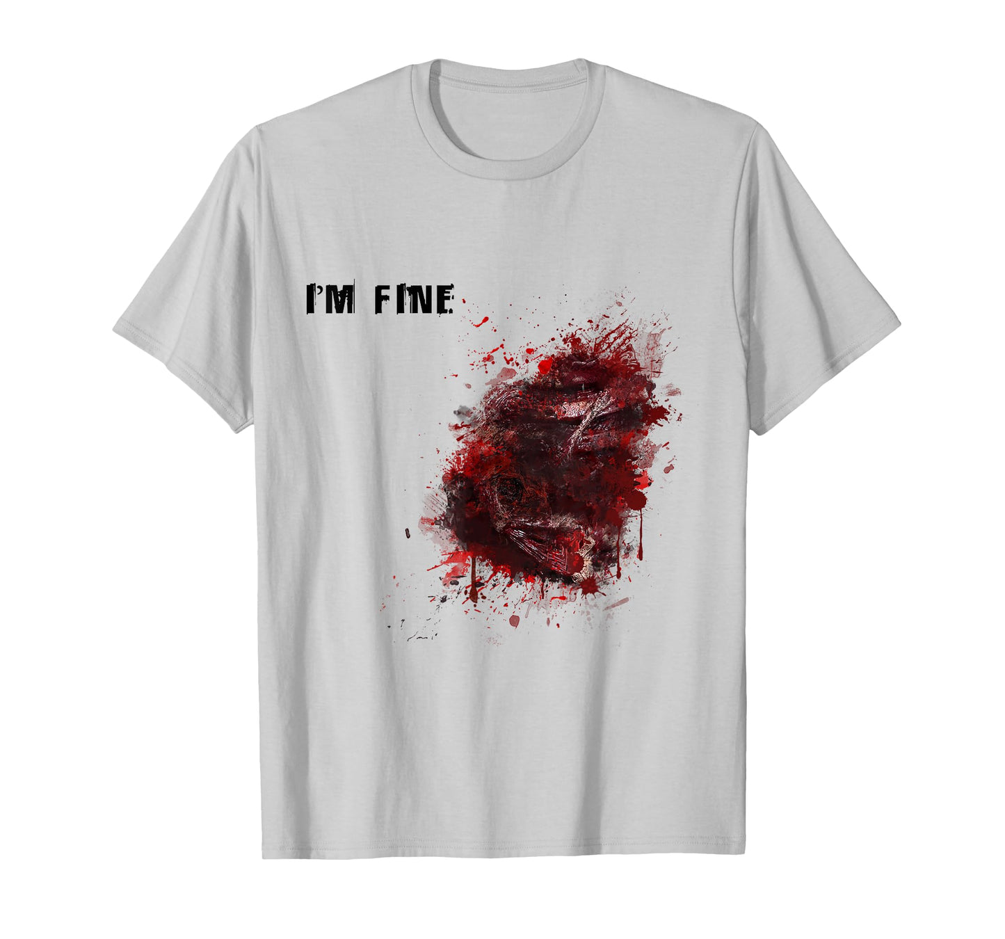 I'm Fine Wound Injury Funny Halloween Costume Gift T-Shirt