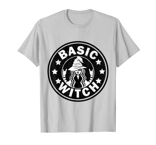 Funny Basic Witch Halloween Distressed T-Shirt T-Shirt