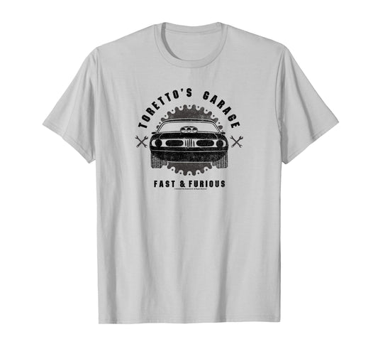 Fast & Furious Vintage Muscle Car Toretto's Garage T-Shirt
